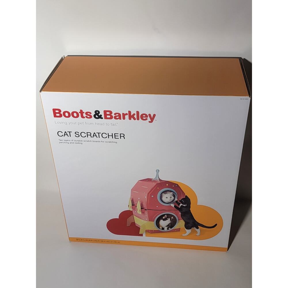 Boots and Barkley 2 Story Cat Scratcher Spaceship